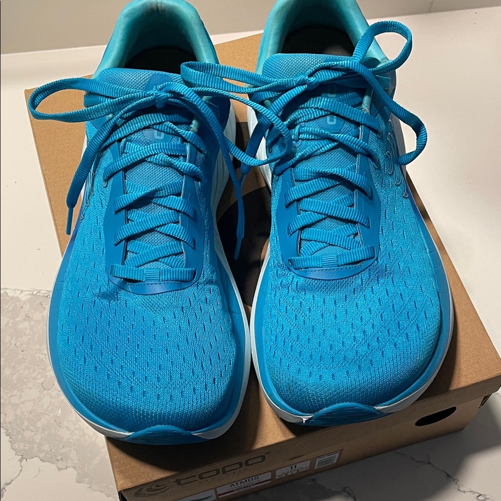 Topo Athletic  Blue Running Shoes